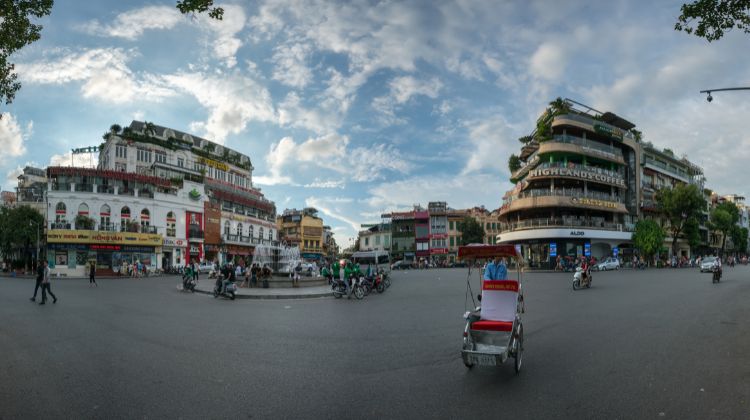 Dong Kinh Nghia Thuc, um bairro da cidade de Hanói - norte do Vietnã